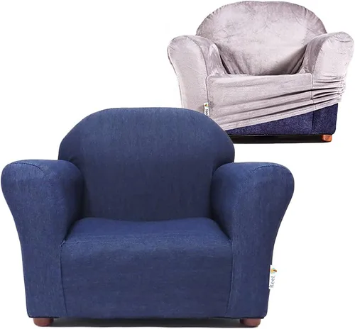 Vista 9 de KEET Roundy - Silla para niños, silla combinada con funda, color azul marino