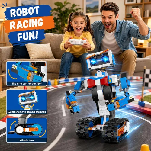 Vista 3 de Kit de construcción de robot STEM para niños de 8 a 12 años, aplicación