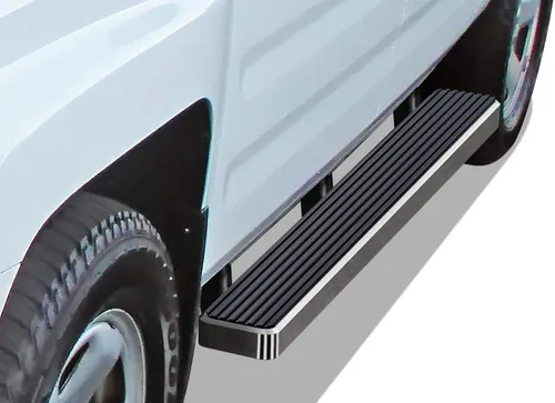 Vista 15 de APS Estribos negros estilo compatible con Honda Ridgeline 2006-2014 Crew Cab (barras nerf barras laterales escalones laterales)