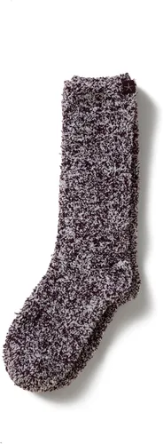 Vista 9 de Barefoot Dreams Calcetines jaspeados Cozychic para mujer gris carbón-blanco