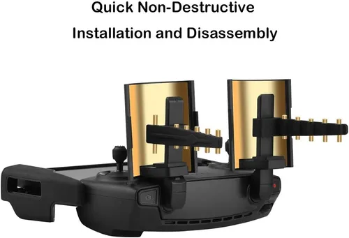 Vista 5 de Extensor de rango de señal para DJI Mavic Mini/Mavic 2/Mavic Pro/Mavic Air, antena Yagi + extensor de rango de espejo parabólico, juego de accesorios