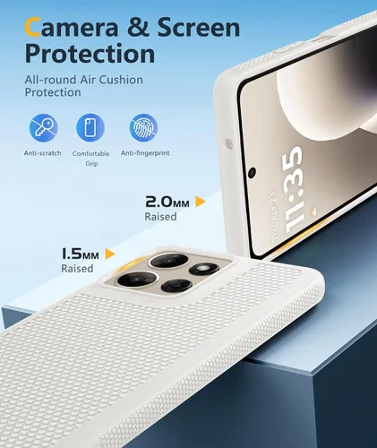 Vista 601 de FNTCASE Funda para iPhone 17 Pro: Fundas delgadas translúcidas de color azul claro compatibles con MagSafe, protección completa de la cámara
