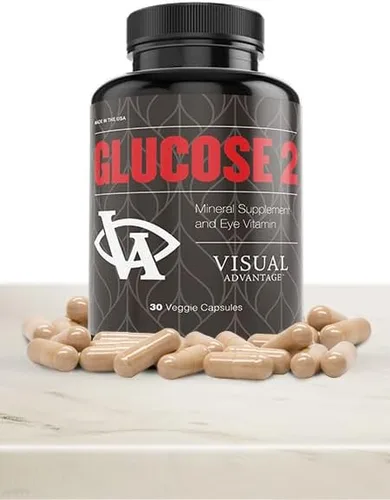 Vista 6 de Visual Advantage Suplemento ocular Glucosa II – Suministro para 1 mes – Fórmula AREDS 2 con vitamina D, C, E – Luteína y zeaxantina – Mezcla