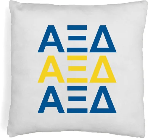 Vista 23 de sockprints Alpha Chi Omega - Funda de almohada con letras griegas de 18 x 18 pulgadas, fundas de almohada para hermandad de hermandad, almohada