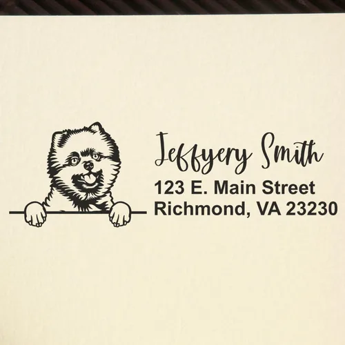 Vista 40 de American Bulldog Stamp Duo, Custom Return Address for Dog Lovers, Personalized Mail Mark for Letters and Cards