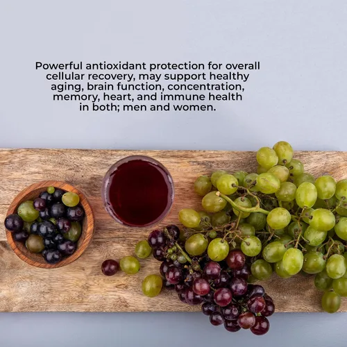 Vista 6 de Vidanat Resveratrol 300 mg – Suplemento antioxidante para la salud del corazón, antienvejecimiento y apoyo inmunológico – 30 cápsulas (paquete de 1)
