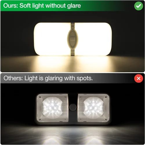 Vista 6 de Aaleds Luces interiores de caravana, luces LED de 12 voltios de 1200 lm, luces de cámper de 12.5 W, luces LED de RV para interiores de 12 V, luz