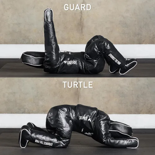 Vista 6 de Elite Sports Maniquí de Jiu Jitsu para adultos con brazos rectos – Maniquí colgante de Jiu Jitsu sin relleno para MMA, judo, lucha libre y combate