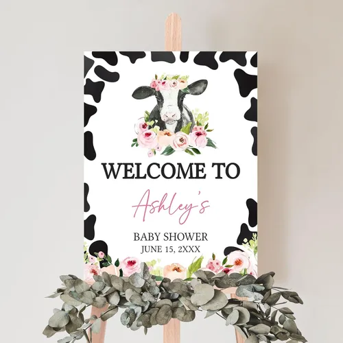 Vista 17 de Señal de bienvenida de animales para baby shower, letrero de baby shower de rey león)*