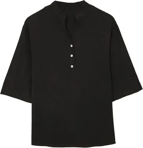 Vista 2 de 34 Sleeve Blouse Plus Size Tunic Dress Top Loose Fit Flared Tee Womens Short Sleeved Shirts