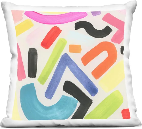 Vista 8 de Stupell Industries - Orange Coral Pattern Indoor Pillow, 18 x 18 - Made in USA - By Gail Fraser