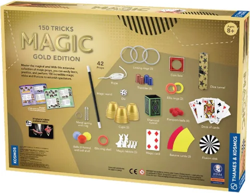 Vista 2 de Thames & Kosmos Magic: Gold Edition Juego con 150 trucos Manual de instrucciones a todo color de 96 páginas 42 accesorios Tutoriales