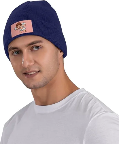 Vista 5 de LIICHEES Tap Angel Beanie Hat for Men Women Hats Warm Cozy Knitted Caps Black Skull Cap