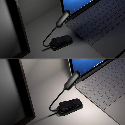 Vista 5 de ZYK Luz de libro, 12 LED USB recargable luz de lectura con 3 niveles de brillo para protección ocular lámpara de lectura nocturna