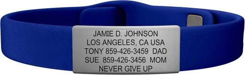 Vista 5 de ROAD iD - Official ID Bracelet - The Wrist ID Elite - Silicone Pin-Tuck - for Athletes
