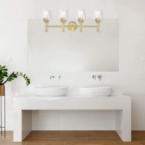 Vista 3 de Sunset Lighting F27014-18 Sunset VANITY, CHAMPAGNE GOLD