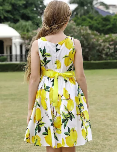 Vista 96 de Vestido de verano para niña, de algodón, con diseño floral