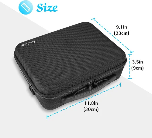Vista 6 de ProCase Estuche de transporte para DJI Mini 2 DJI Mini 2 Fly More Combo y accesorios, estuche de viaje de almacenamiento duro a prueba de golpes