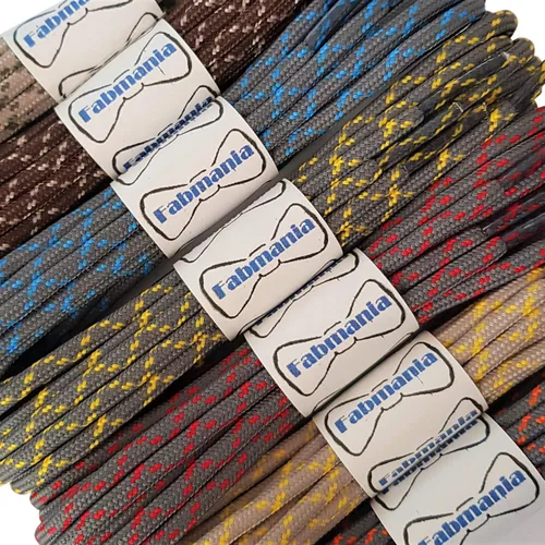 Vista 3 de Fabmania Cordones fuertes redondos de 18 pulgadas para montañismo al aire libre, senderismo, senderismo hombres y mujeres, 1 par