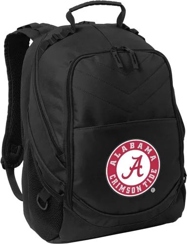 Vista 14 de Broad Bay Mochila Alabama University of Alabama Crimson Tide - Bolsas para computadora portátil, Negro y Gris - Logo Redondo, Tamaño único, Mochila