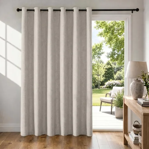 Vista 36 de Cortinas 100% opacas para dormitorio, cortinas opacas de 63 pulgadas de largo, cortinas opacas de lino para sala de estar, cortinas con ojales