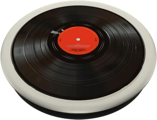 Vista 2 de Red Vinyl Record Player Vinyl Collector Retro Music Lover PopSockets Adhesive PopGrip
