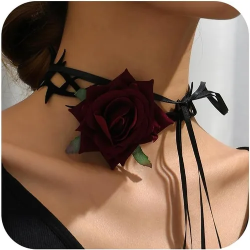 Vista 12 de Fesciory Black Necklace for Women, Adjustable Daily Goth Jewelry Gift Negro 1