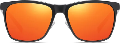 Vista 3 de DUCO Gafas de sol polarizadas para hombre, protección UV, marco rectangular retro, para conducir, pescar, 100% bloqueo UV 3029H