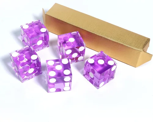 Vista 9 de GSE Games & Sports Expert Juego de dados de casino de grado AAA de 0.748 in estilo Pro Vegas, juego de 5 dados con bordes afilados y números