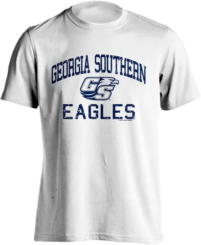 Vista 98 de Sport Your Gear NCAA Camiseta de manga corta retro con licencia oficial de aspecto desgastado para el día del juego, camiseta de espíritu deportivo