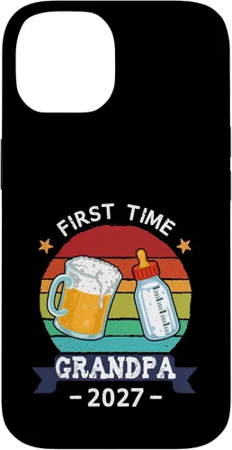 Vista 4 de First Time Grandpa 2027 Proud New Dad Grandpa Case for iPhone 17