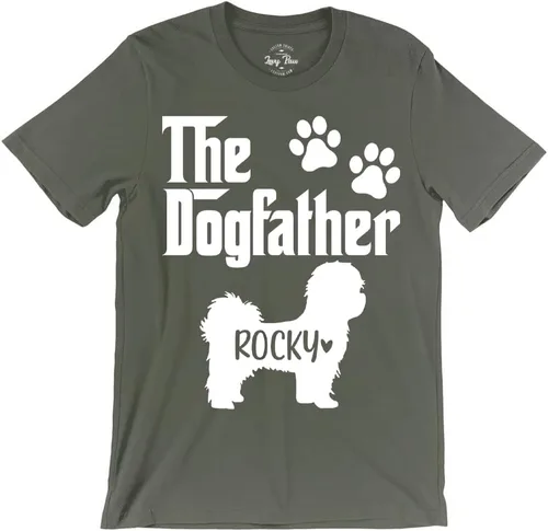 Vista 2 de LEVY PAW Camisas personalizadas para papá Shih Tzu para hombres, regalos de Shih Tzu para los amantes de Shih Tzu, regalos personalizados Shih Tzu