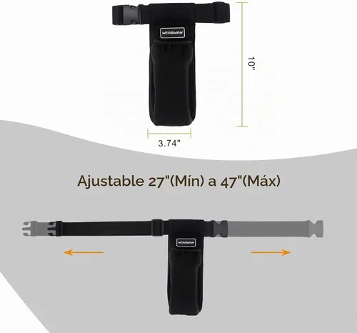 Vista 4 de Funda de aceite de masaje, funda de masaje ajustable y duradera, suministros para terapeuta de masaje con estilo Negro