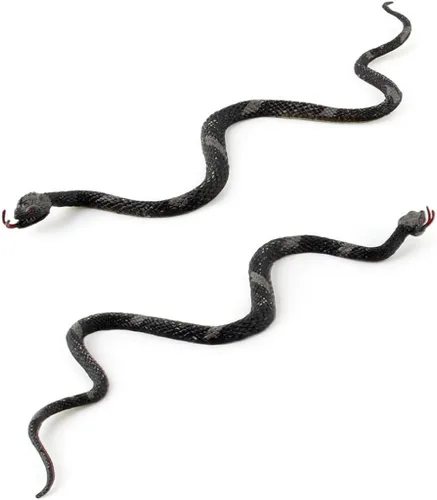 Vista 8 de Rubber Snake Realistic Snake Toy Rainforest Reptile for Party Favors Garden Props 12 Pcs