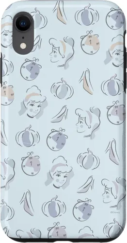 Vista 25 de Disney Carcasa para iPhone 17, diseño de acuarela de Cenicienta, color azul
