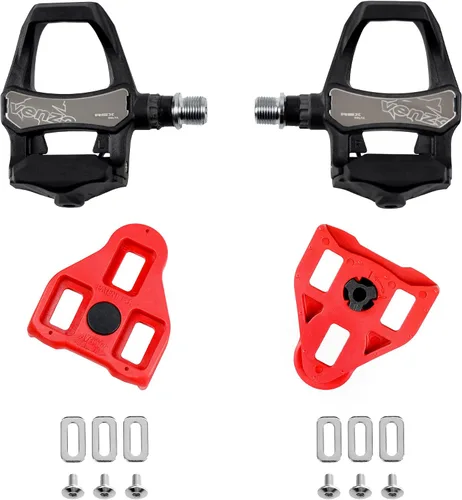 Vista 5 de Venzo Zapatos de triatlón de calidad para mujer con pedales y tacos compatibles con Delta