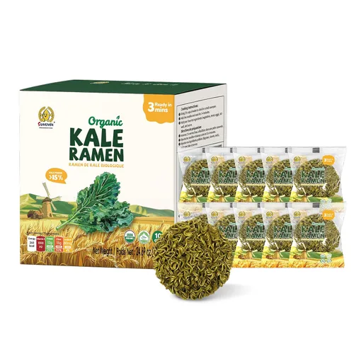 Vista 10 de SUNGIVEN Fideos ramen orgánicos, remolacha, saludable, bajo en sodio, listos en 3 minutos, sin fritos instantáneos, sin aditivos ni conservantes