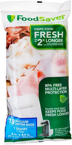Vista 5 de FoodSaver Paquete múltiple de rollos de sellado al vacío de 8 y 11 pulgadas, bolsas selladoras al vacío sin BPA de tamaño personalizado, paquete