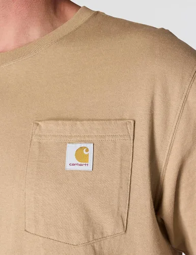 Vista 5 de Carhartt Mens Loose Fit Heavyweight Short-Sleeve Pocket T-Shirt (Also Available in Big & Tall)