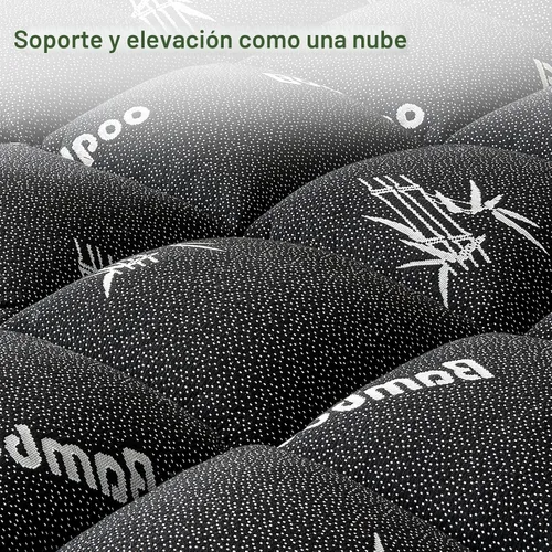 Vista 9 de Cubrecolchón tamaño Twin de viscosa derivada del bambú, almohadilla superior suave y gruesa tipo Pillow Top para colchón para dolor de espalda