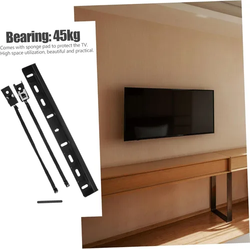 Vista 3 de MERRYHAPY Montaje en pared ningún soporte de taladro Soporte de 55 pulgadas Fácil Instalación Construcción robusta Como se muestra
