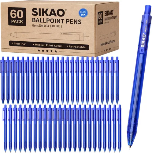 Vista 11 de Bolígrafos de Gel Negro a Granel, Juego de 60 Bolígrafos de Gel Negro Retráctiles, Punta Fina de 0.7mm, Escritura Suave y Sin Manchas para Oficina