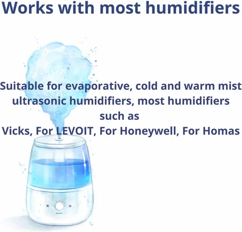 Vista 5 de Nispira Cartucho de desmineralización de niebla de repuesto compatible con Homedics Vick Total-Comfort humidificador ultrasónico Evita depósitos