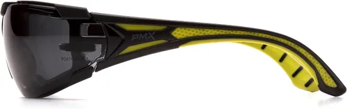 Vista 3 de Pyramex Endeavor Plus Safety Glass Black/Gray Frame With Foam Padding Clear H2MAX Anti-fog Lens
