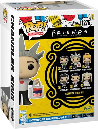 Vista 3 de Funko POP! TV: Friends - New York Chandler Bing - Figura de vinilo coleccionable - Idea de regalo - Producto oficial - para niños y adultos - Fans