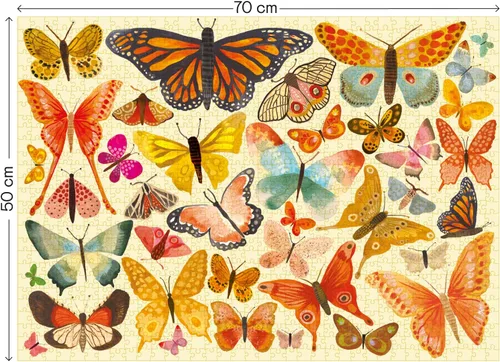 Vista 2 de Rompecabezas Elena Essex - Belleza de Mariposa Rompecabezas de 1000 Piezas para Adultos Rompecabezas de Jigsaw Mariposas Coloridas, Naturaleza