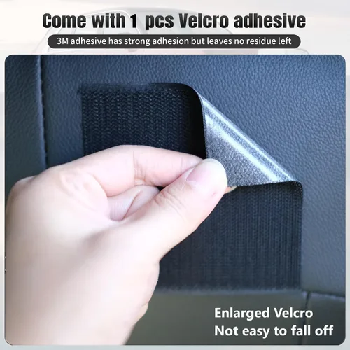 Vista 2 de JEYODA Bolsillo de almacenamiento lateral para asiento de auto, organizador pequeño, bolsa organizadora lateral de consola de cuero sintético