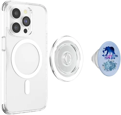 Vista 3 de Mama Bear - Agarre pop para mamá y mamá, PopSockets PopGrip: agarre intercambiable para teléfonos y tabletas, PopSockets MagSafe PopGrip para iPhone