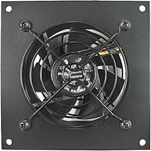 Vista 2 de Coolerguys Kits de enfriamiento de termostato programable para gabinetes, AV y componentes (metal, doble 3.150 in)