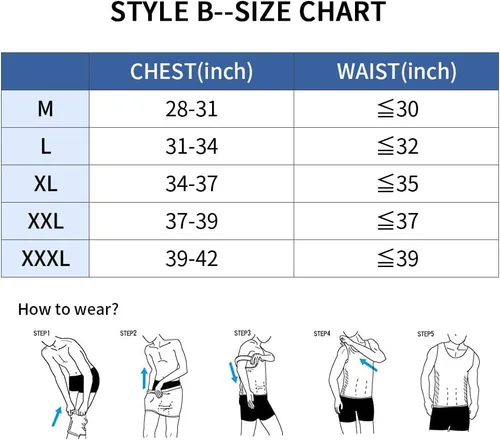 Vista 7 de GSKS Camiseta sin mangas de compresión para hombre, moldeadora para el abdomen